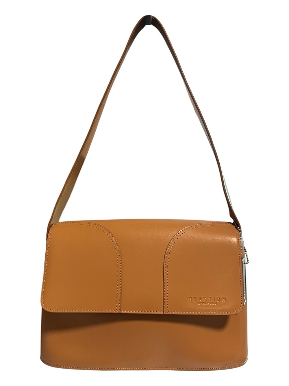 Kenneth Cole Reaction tan leather shoulder bag